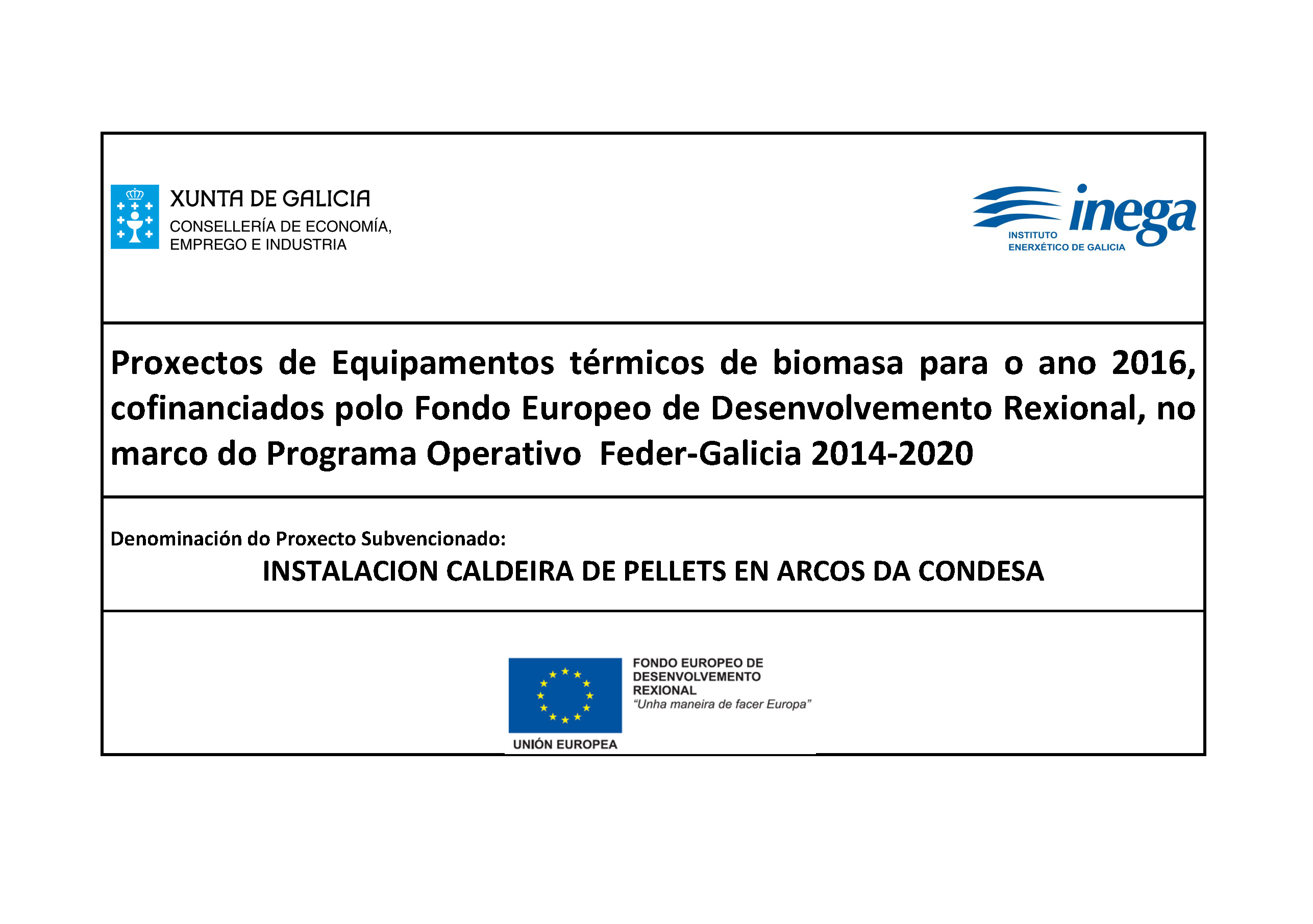 Instalación de calderas de pellets en la sede de ÖkoFEN en Caldas de Reis